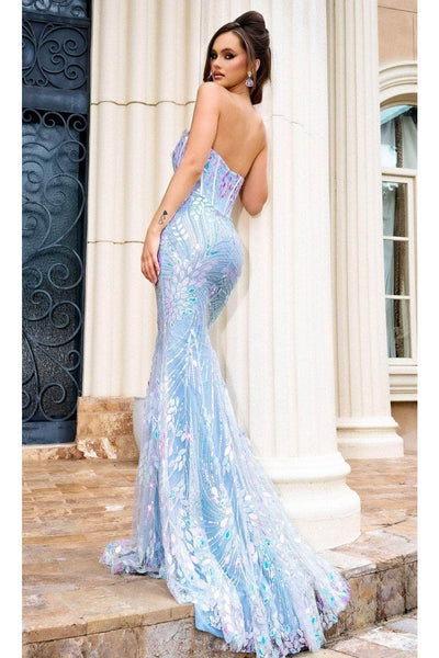 Portia and Scarlett PS24316 -long- Cut-Glass Embellished Mermaid Prom Gown for a Stunning Appeal