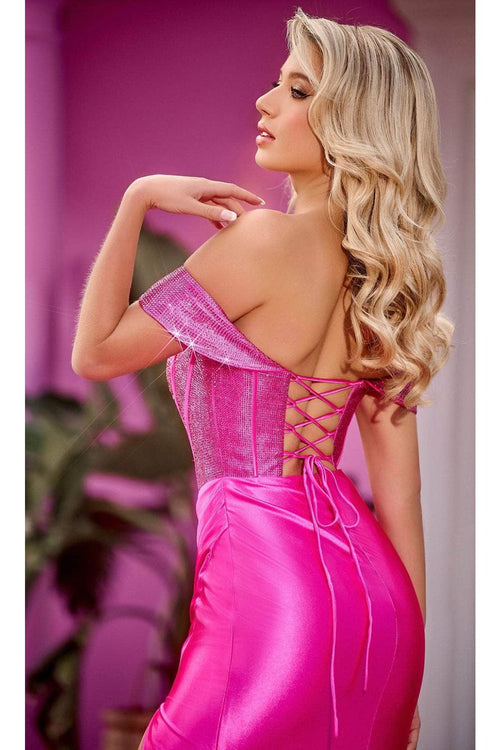 Portia and Scarlett PS24675 - long- Corset Prom Gown with Sweetheart Neckline and Beading