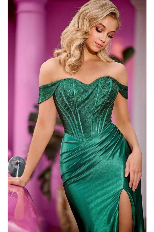 Portia and Scarlett PS24675 - long- Corset Prom Gown with Sweetheart Neckline and Beading