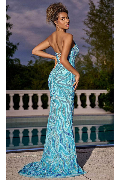 Portia and Scarlett PS24812 -long- Beaded Sweetheart Neckline Prom Gown