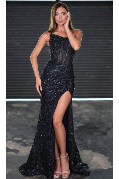 Portia and Scarlett PS24942 - long - Asymmetrical Prom Dress with Embellishments