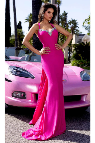 Portia and Scarlett PS25223 - Crisscross Back Prom Dress