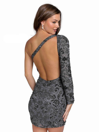 Primavera Couture 3865 - Beaded Sequin Homecoming Dress