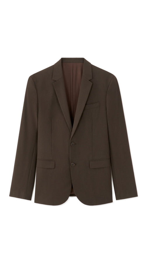 Slim Bi-Stretch Suit Jacket - Brown