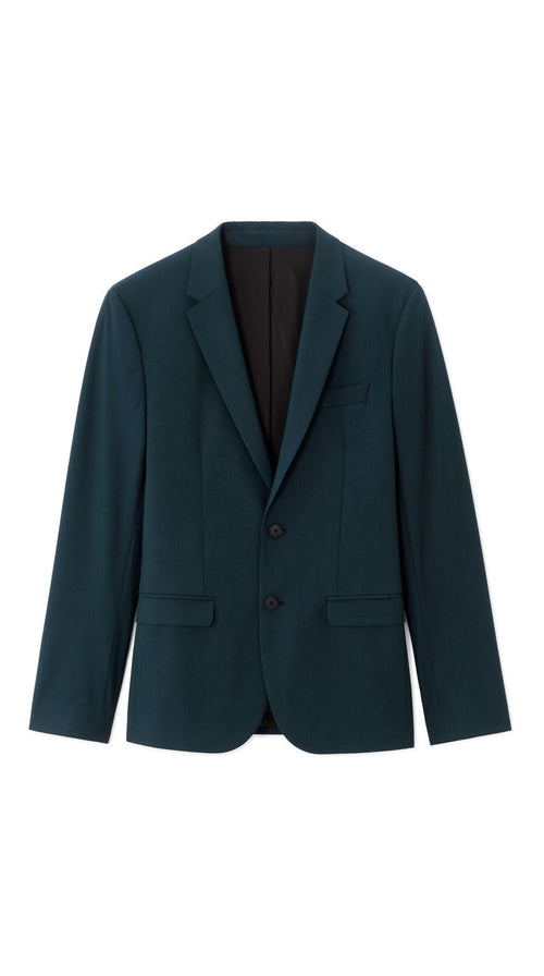 Slim Bi-Stretch Suit Jacket - Dark Green