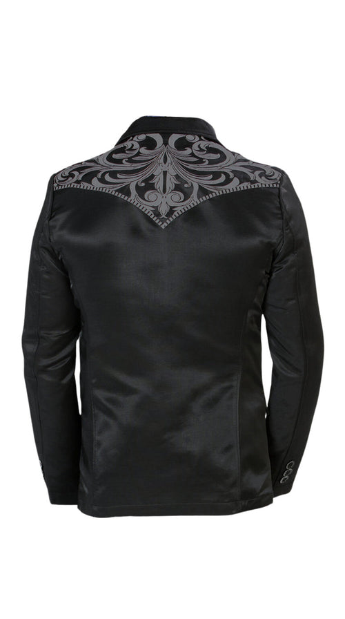 Montero Men's Embroidered Western Blazer – Slim Fit (ID 2178)