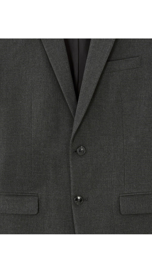Slim Bi-Stretch Suit Jacket - Dark Grey
