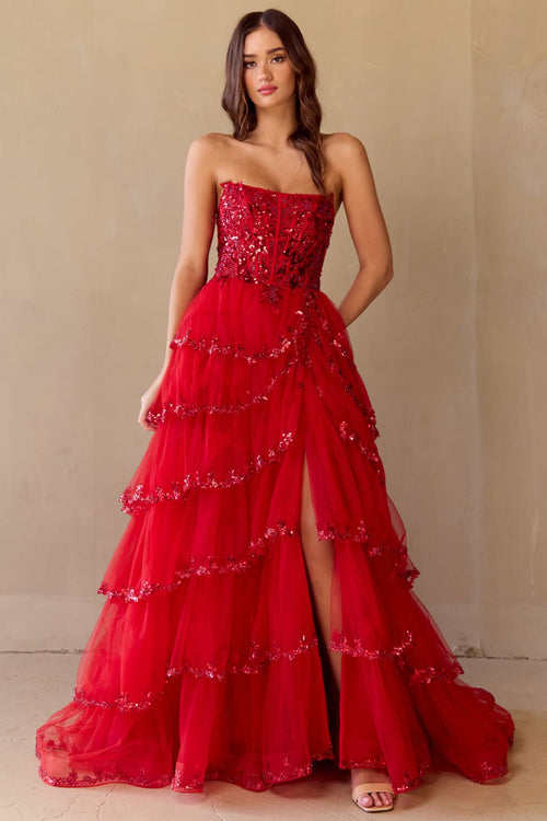 Prom Dress Sweetheart Illusion Bodice Gala Gown By Amelia Couture 4033