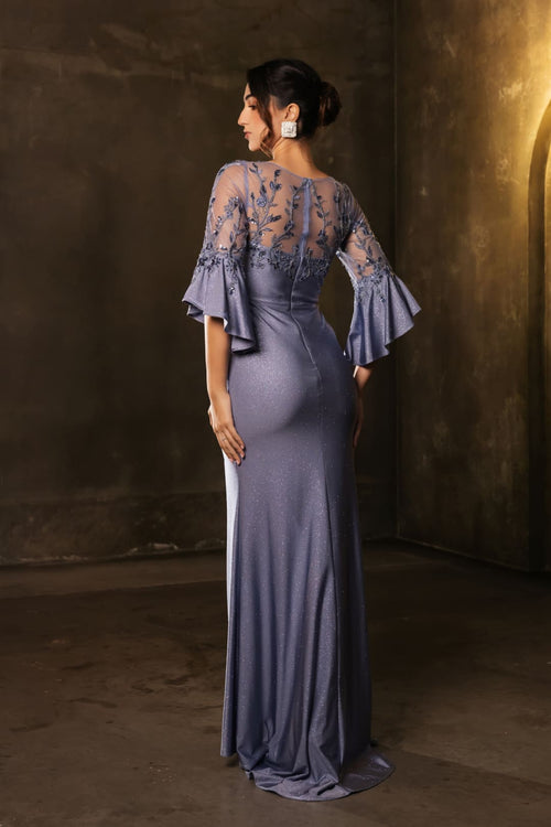 Mother Of Groom Dress V-Neck Sheath Formal Gown By May Queen MQ2163