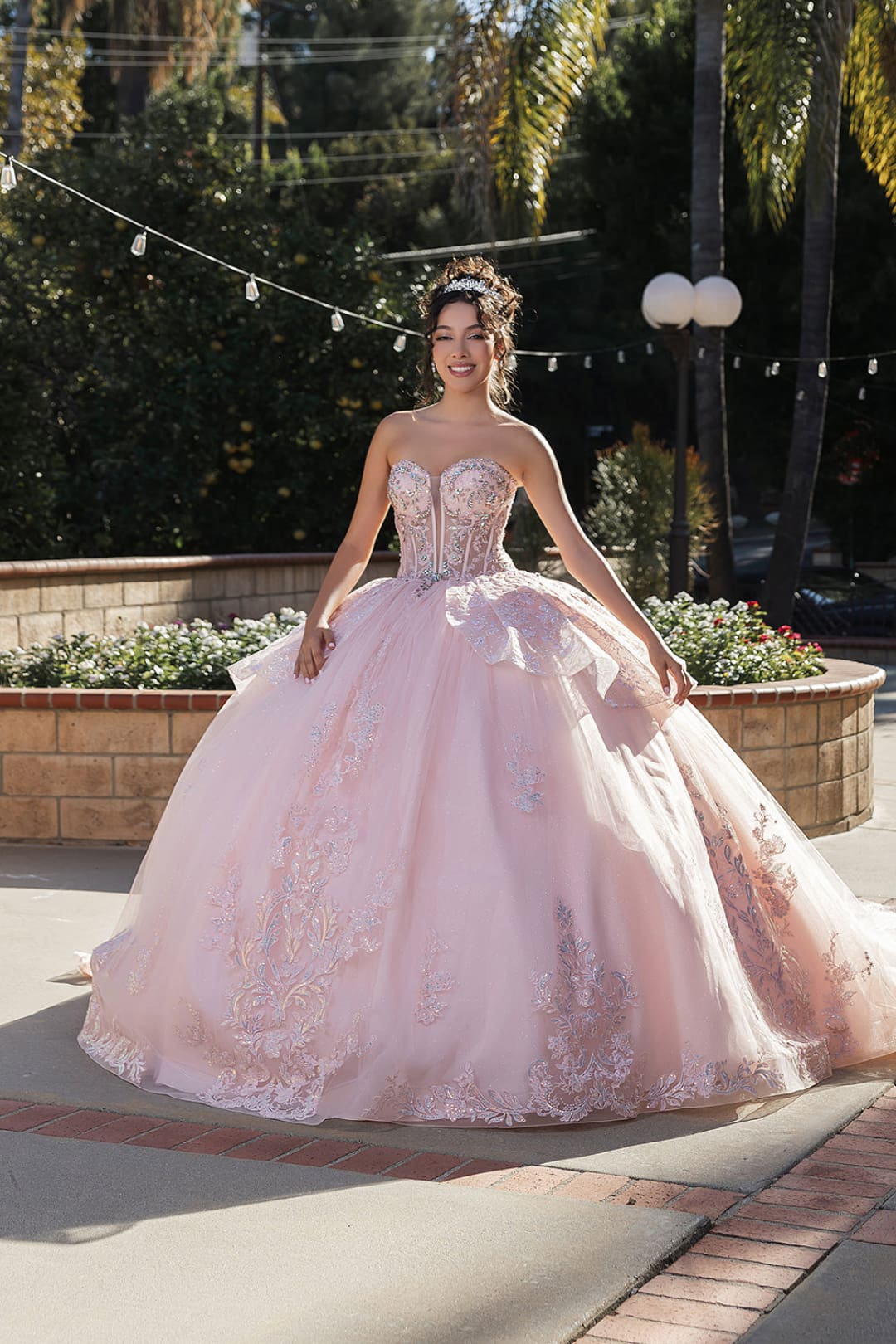 Quinceanera Dress Sweetheart Illusion Ball Gown By Layla K LK268 - Dress – SuitUSA
