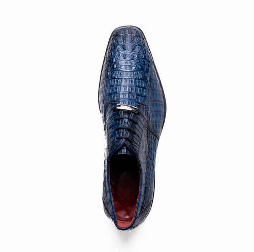 Marco Di Milano Ragusa: Stained Navy Leather Shoe
