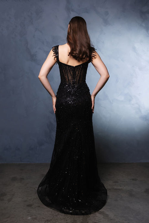 Long Sequins Prom Dress Off-Shoulder Evening Gown & Plus Size By MQ2132-New Collection