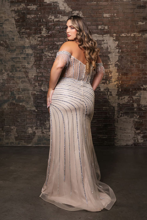 Red Carpet Dress Off The Shoulder Sheath Gown By Royal Queen RQ8162