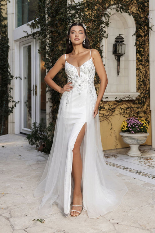 Red Carpet Dress V-Neck Mermaid Gala Gown by May Queen MQ2125