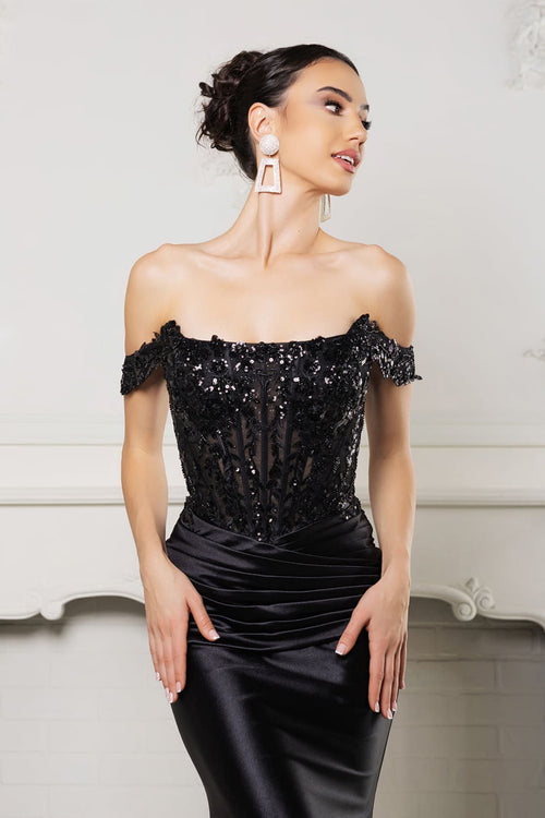 Red Carpet Dress Sequin Mermaid Prom Gown By May Queen MQ2153B