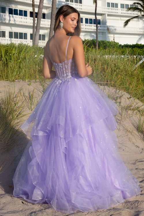 Red Carpet Dress V-Neck Beaded Prom Gown By Amelia Couture 5068