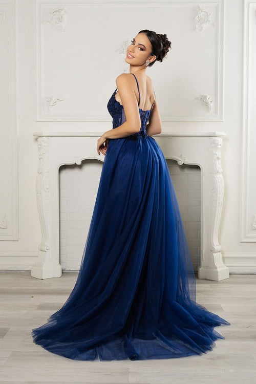 Red Carpet Dress V-Neck Sequin Evening Gown By May Queen MQ2167