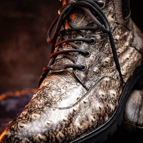 Marco Di Milano Renzo Stone Black Leather Shoe