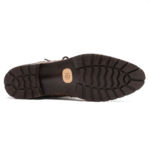 Marco Di Milano Renzo Brown Ostrich Hiker Boots