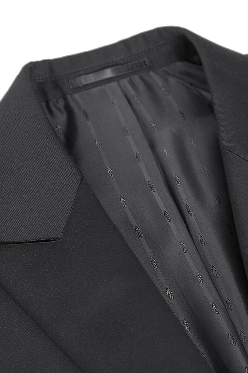 Gabriel Black Tailcoat Tuxedo (2-Piece Set) by RN Collection