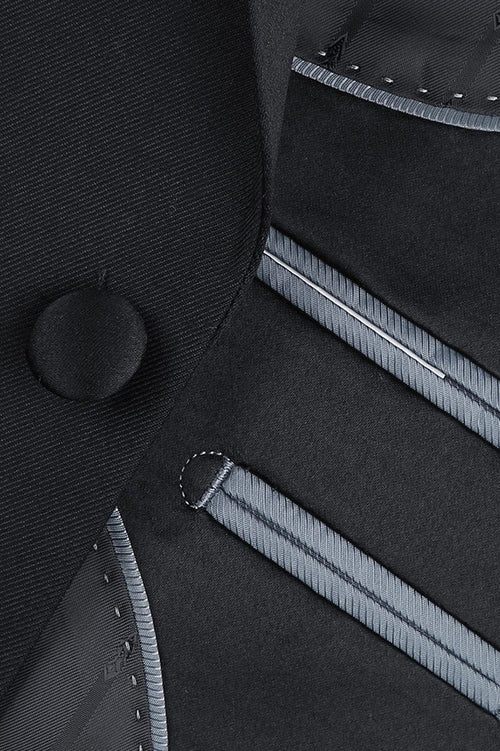 Gaston Black 2-Button Notch Tuxedo (2-Piece Set) by RN Collection