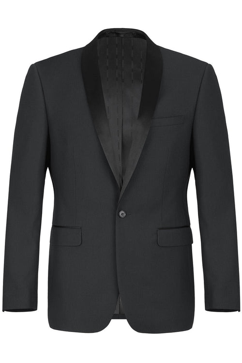 Paris Black 1-Button Shawl Tuxedo (2-Piece Set) by RN Collection