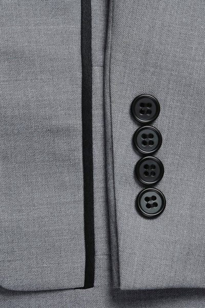 Paris Grey 1-Button Shawl Tuxedo (2-Piece Set) by RN Collection