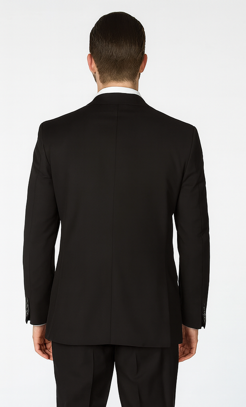 Rossi Man CYRUS RM101 Black 3-Piece Suit - Classic Men’s Formalwear at USA Men's Outlet