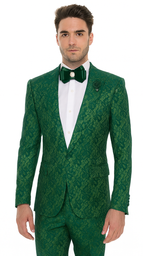 Rossi Man LEO RM1904 Modern Men’s Slim Fit Suit - Formalwear for Special Occasions USA Men's Outlet