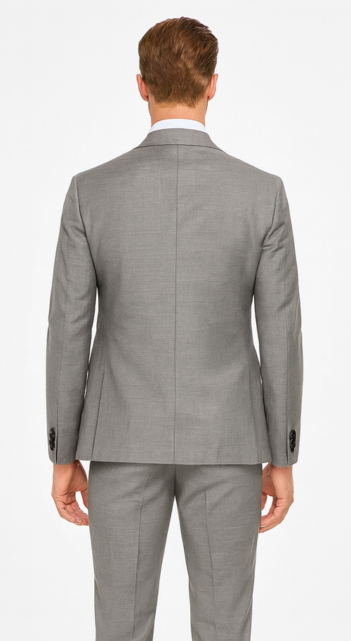 Rossi Man MAX RM1389 Grey Slim Fit 3-Piece Suit - Men’s Formalwear by USA Men's Outlet