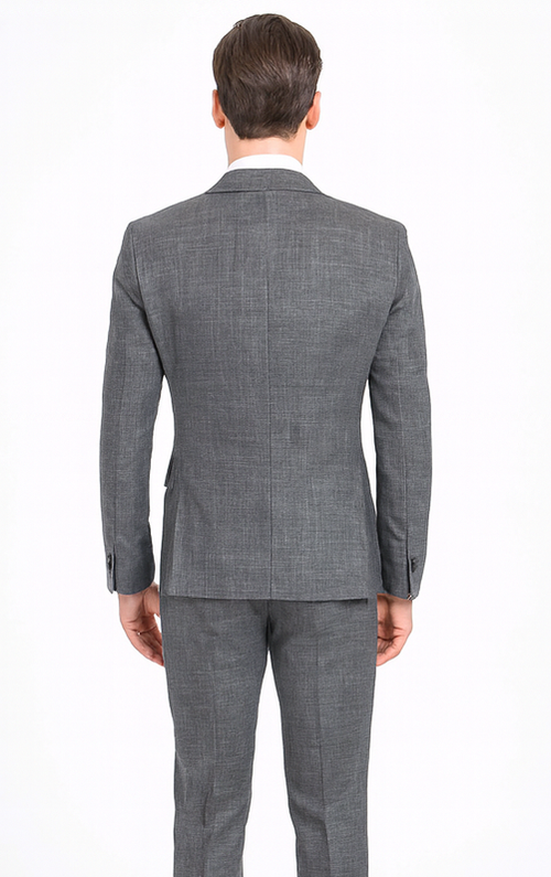 Rossi Man MAX RM1784 Grey Slim Fit 3-Piece Suit - Stylish Men’s Formalwear by USA Men's Outlet
