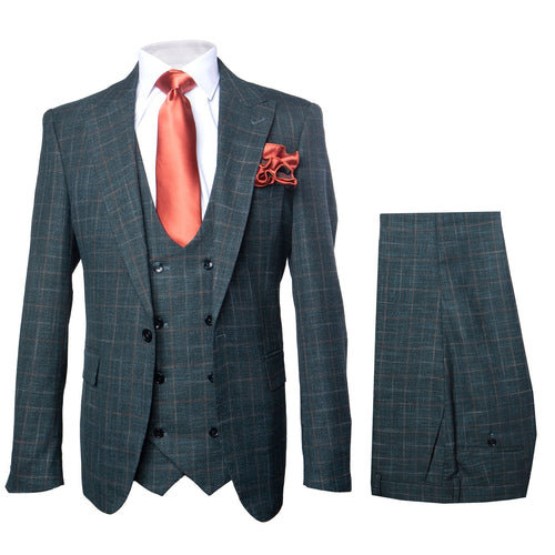 Rossi Man MAX RM1788 Slim Fit 3-Piece Suit - Men’s Formalwear by USA Men's Outlet