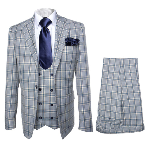 Rossi Man MAX RM1820 Slim Fit 3-Piece Suit - Men’s Formalwear by USA Men's Outlet