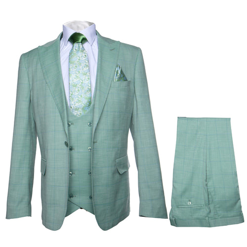 Rossi Man MAX RM1821 Slim Fit 3-Piece Suit - Men’s Formalwear by USA Men's Outlet