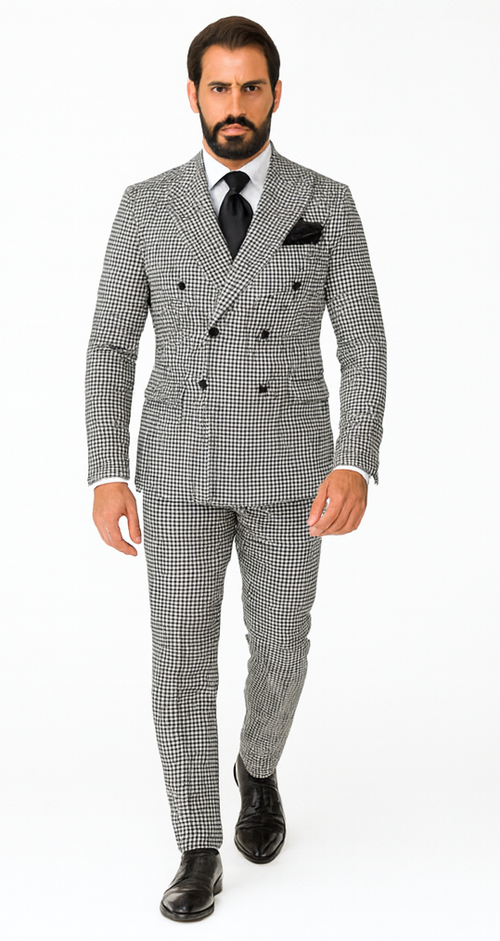 Rossi Man Milano RM1588 - Men’s Modern 3-Piece Slim Fit Suit - Stylish Formal Outfit for Events | USA Men's Outlet
