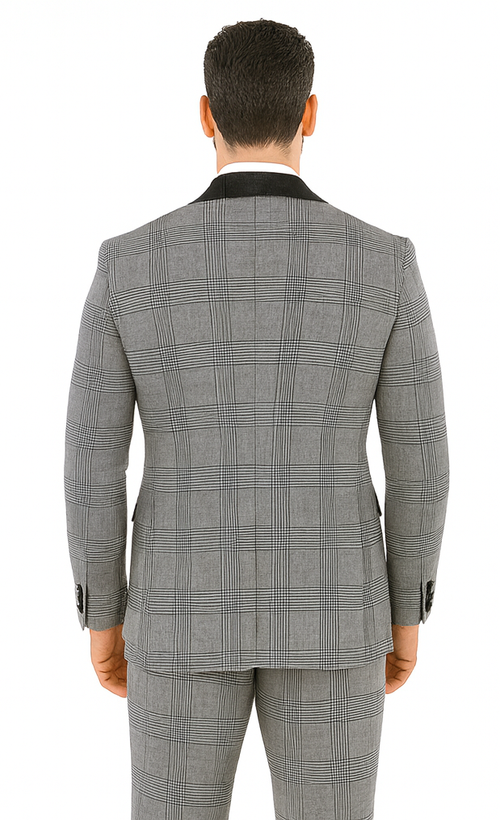 Rossi Man RM1295 Classic 3-Piece Smoking Tuxedo - Men’s Formalwear by USA Men's Outlet