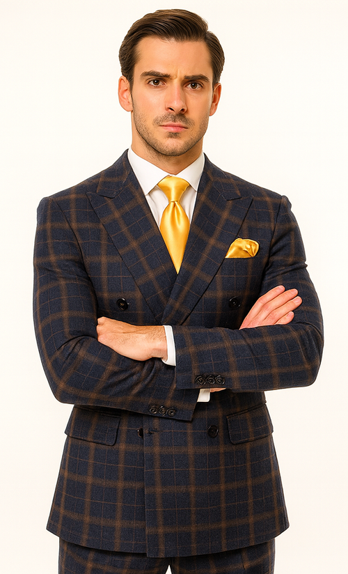 Rossi Man RM1790 - Elegant Slim Fit Milano Suit for Men - Stylish Modern Formal Attire | USA Men's Outlet