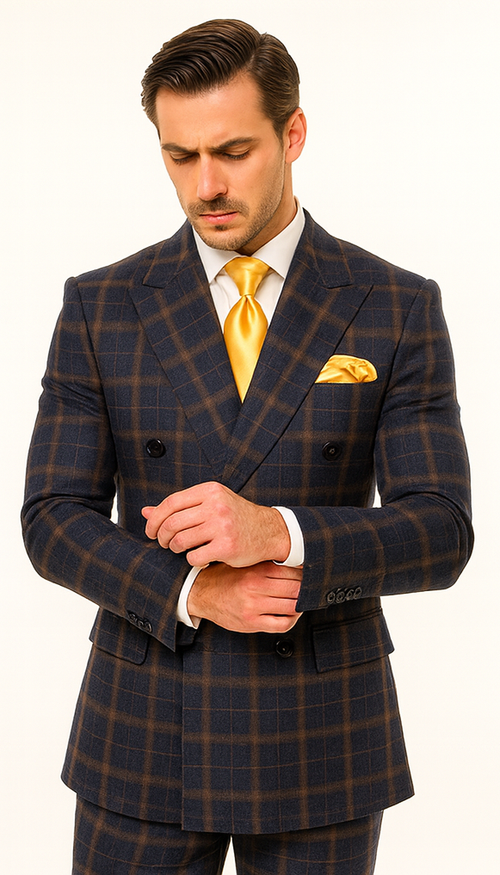 Rossi Man RM1790 - Elegant Slim Fit Milano Suit for Men - Stylish Modern Formal Attire | USA Men's Outlet