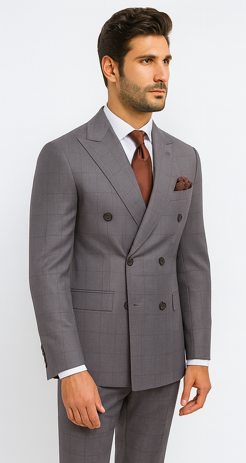 Rossi Man RM1830 - Milano Collection Elegant Formal Suit for Men - Premium Tailored Wear at USA Men's Outlet