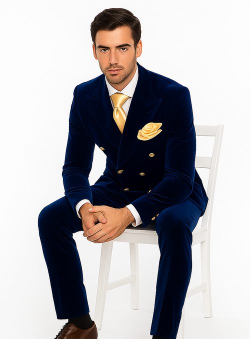 Rossi Man Zeus RM1576 - Classic Men’s Tuxedo for Elegant Formalwear - Slim Fit Black-Tie by USA Men's Outlet