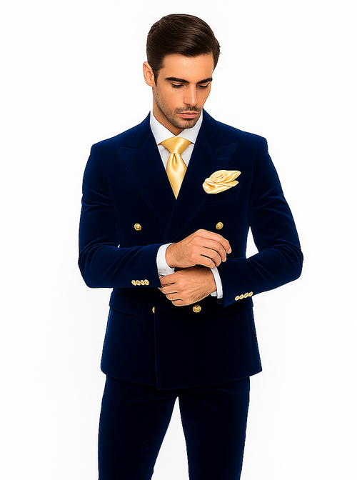 Rossi Man Zeus RM1576 - Classic Men’s Tuxedo for Elegant Formalwear - Slim Fit Black-Tie by USA Men's Outlet