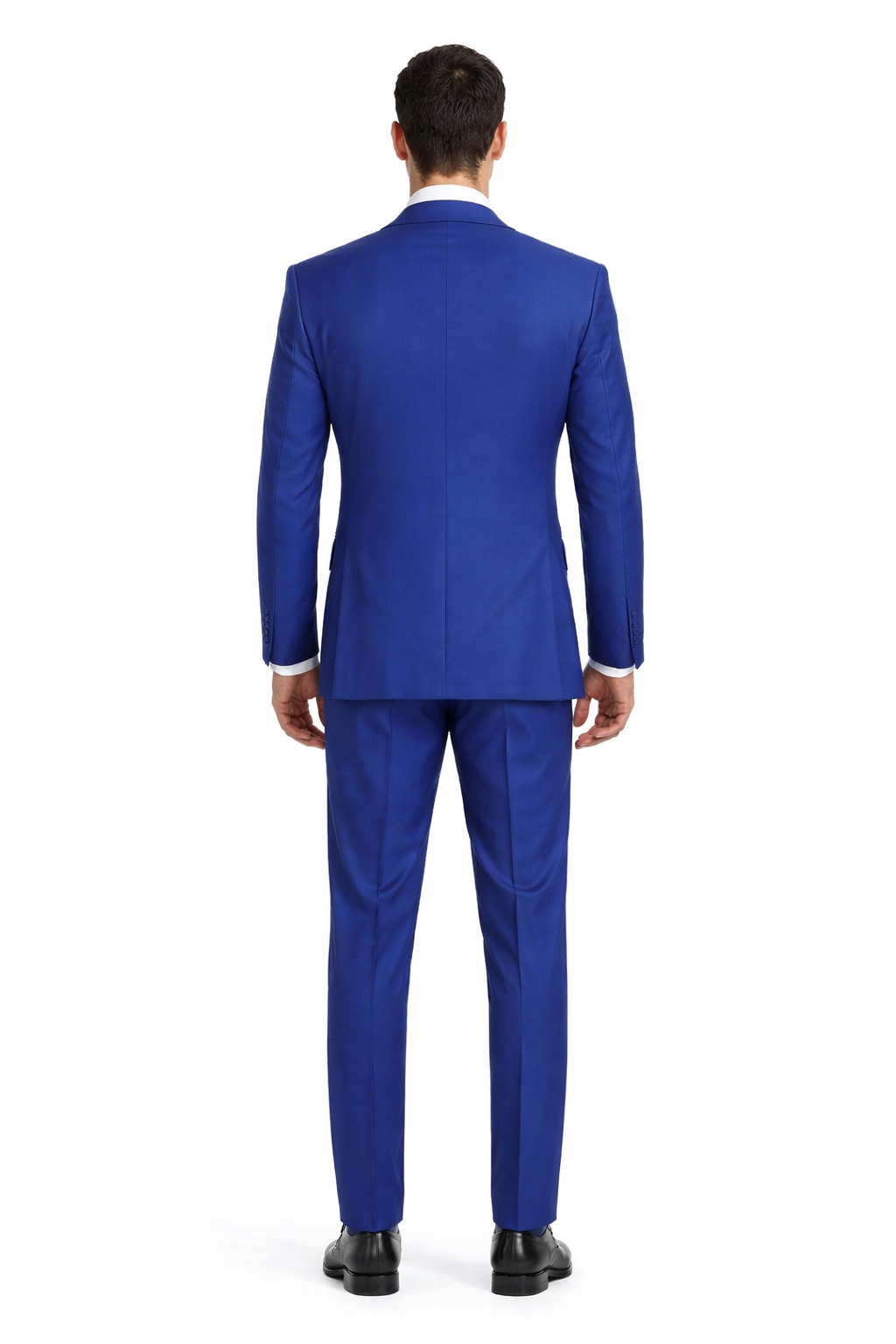 Apollo King "Classic Fit Men's Three-Button Vested Suit - Royal Blue"