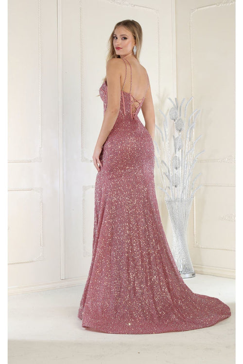 Royal Queen RQ7981 Embellished Corset Back Prom Gown
