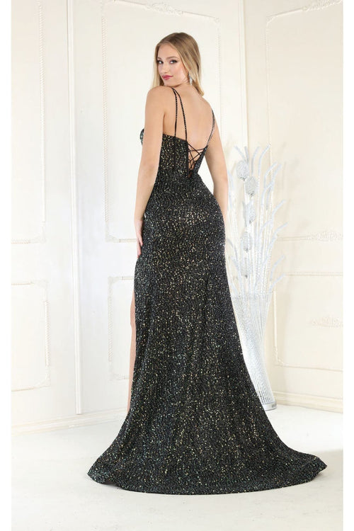 Royal Queen RQ7981 Embellished Corset Back Prom Gown