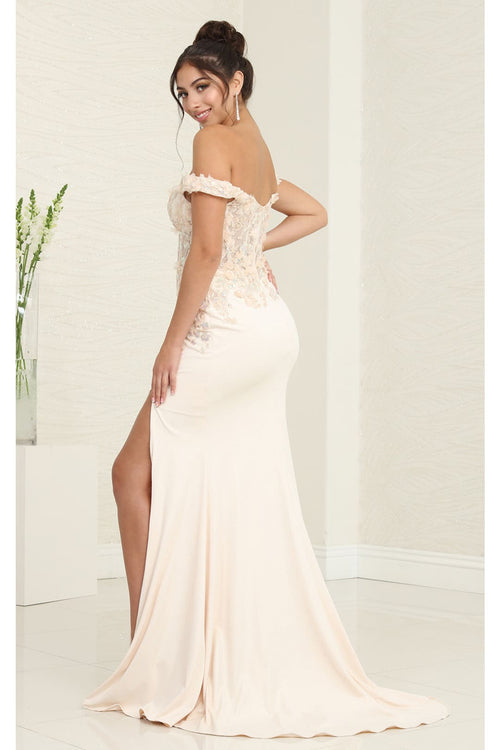 Royal Queen RQ8110 Sweetheart Applique Glitter Prom Dress