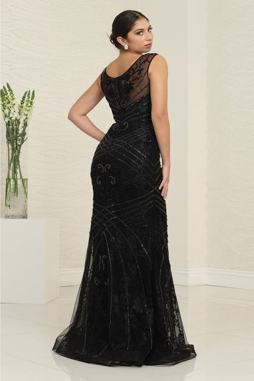 Royal Queen RQ8130 Luxurious Beaded Tiered Gown for Special Occasions
