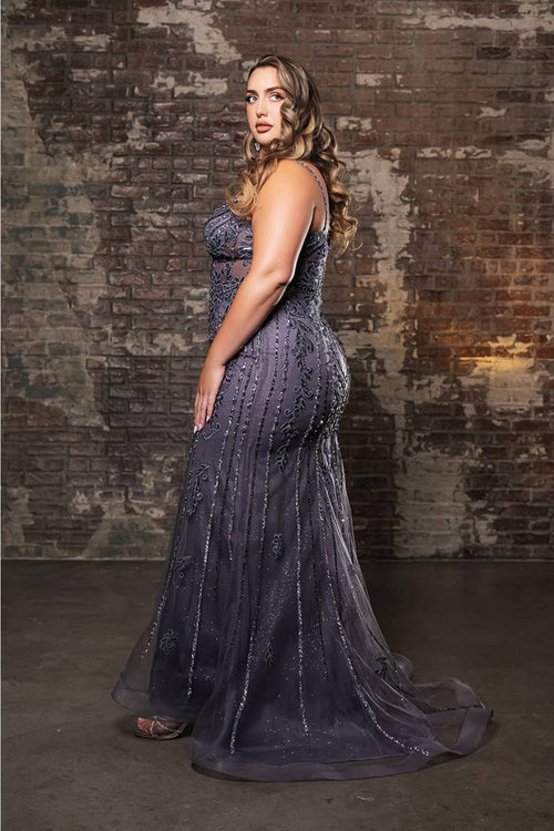 Royal Queen RQ8144 Luxurious Mermaid Prom Dress with Fine Embroidery