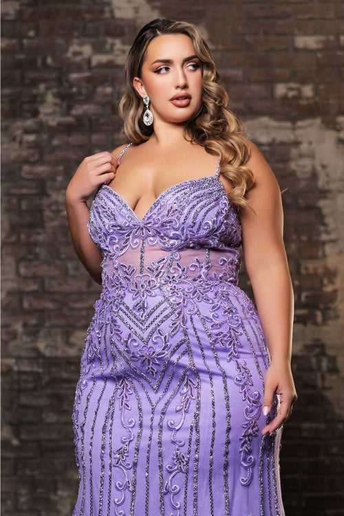 Royal Queen RQ8144 Luxurious Mermaid Prom Dress with Fine Embroidery