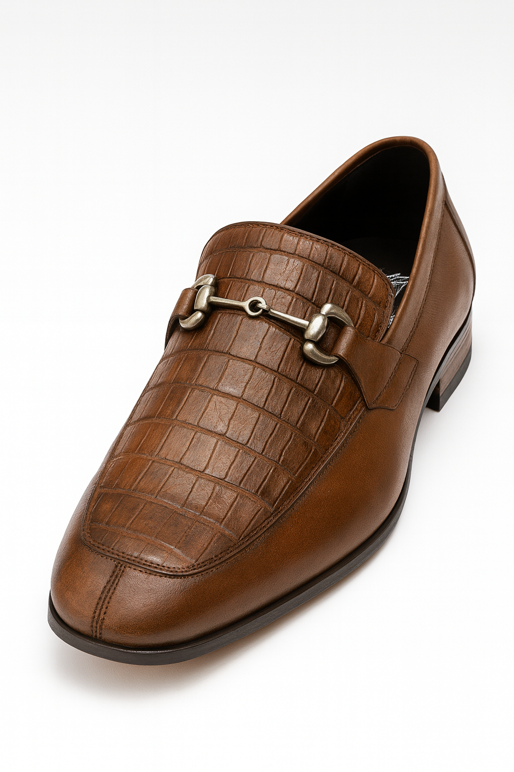 Men’s Regal Brown Slip-On Shoes - Alligator Warehouse – SuitUSA