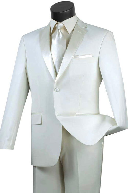 Mens Ultra Slim Fit Tuxedo in Grey by Vinci